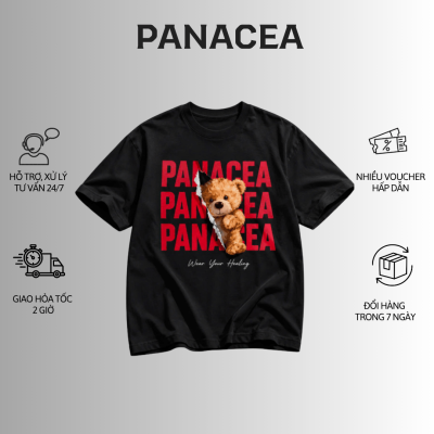 Mẫu áo PANACEA Gấu Đỏ Oversize