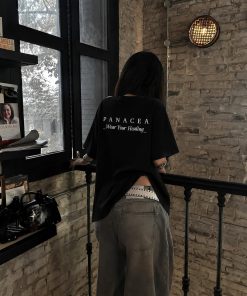 PANACEA Teddy Yellow Signature Tee mat ao sau