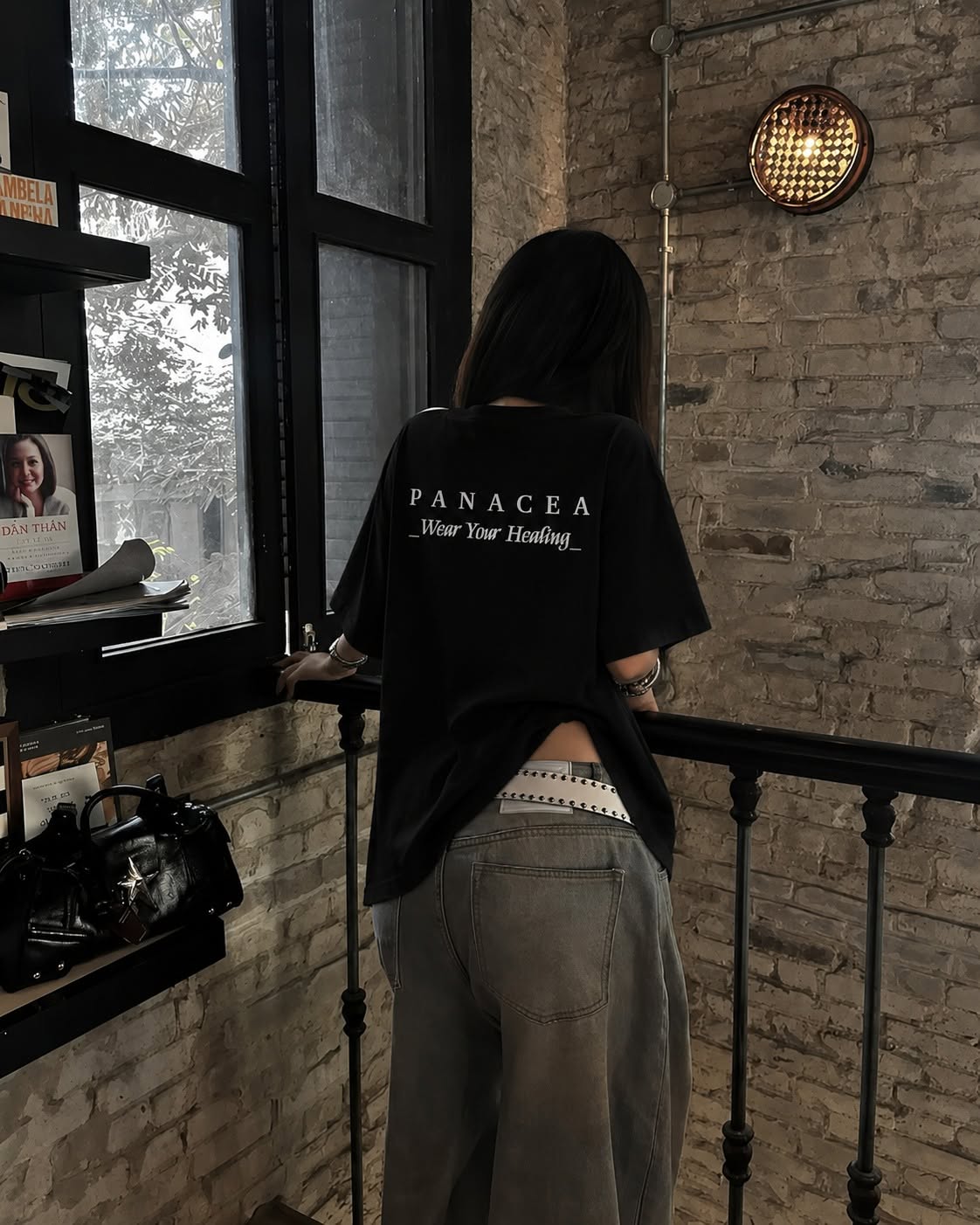 PANACEA Teddy Yellow Signature Tee mat ao sau