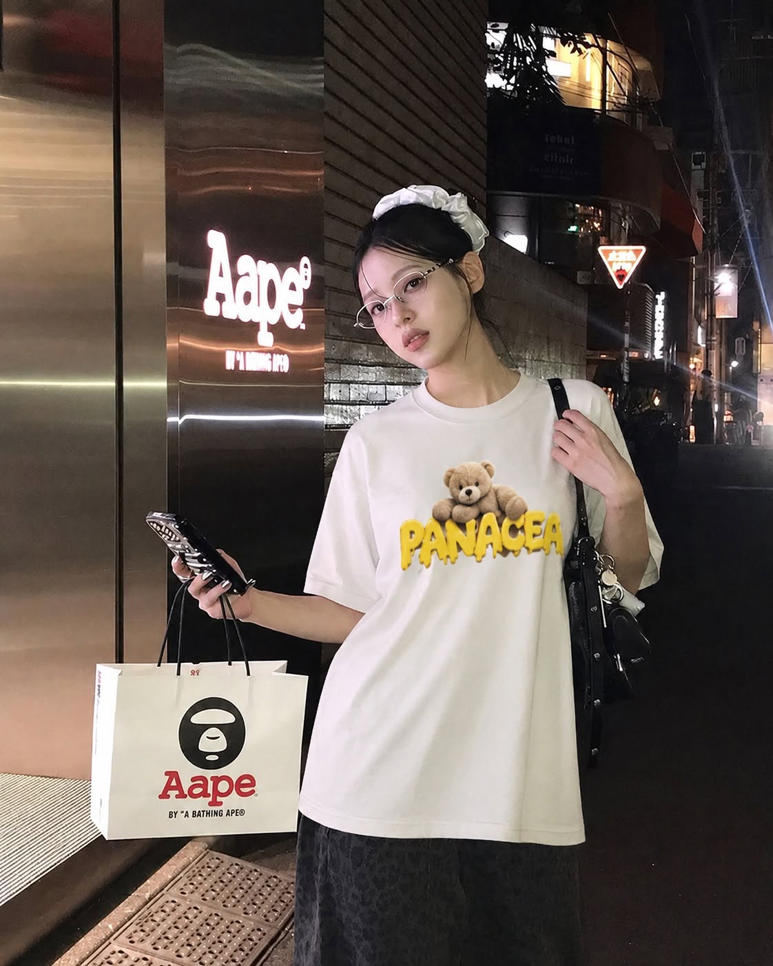 PANACEA Teddy Yellow Signature Tee mau trang